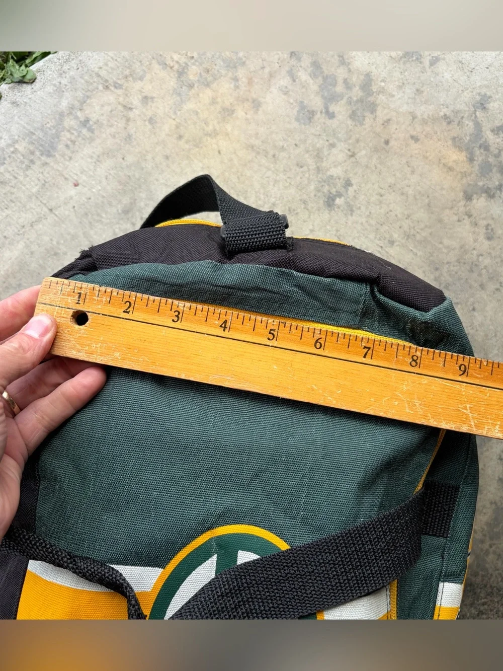 Vintage 90s Green Bay Packers NFL Football Gym Bag
